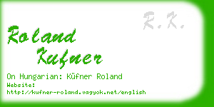 roland kufner business card